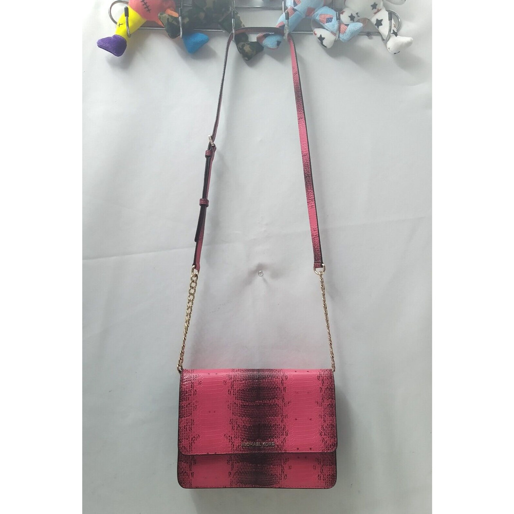Michael Kors Pink Leather Python Printed Chain St… - image 2